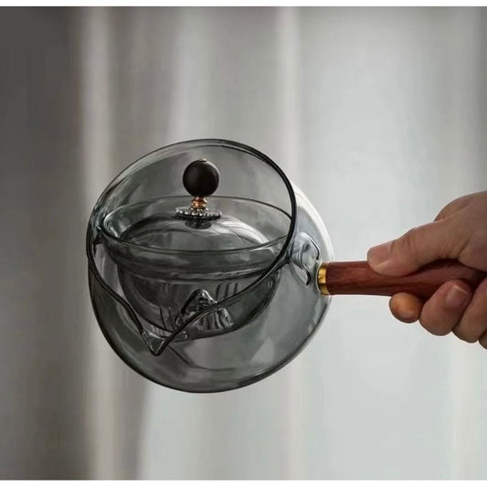 Borosilicate Glass Teapot Spin Filter