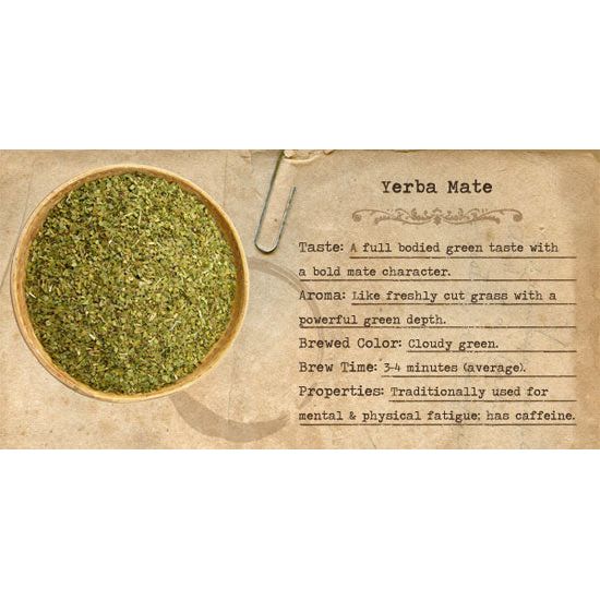 Orgnanic Yerba Mate 8 onz (Tin Free). herbal