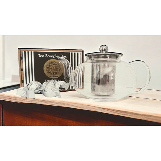 Borosilicate heat-resistant glass  and  6 pcs Blooming tea