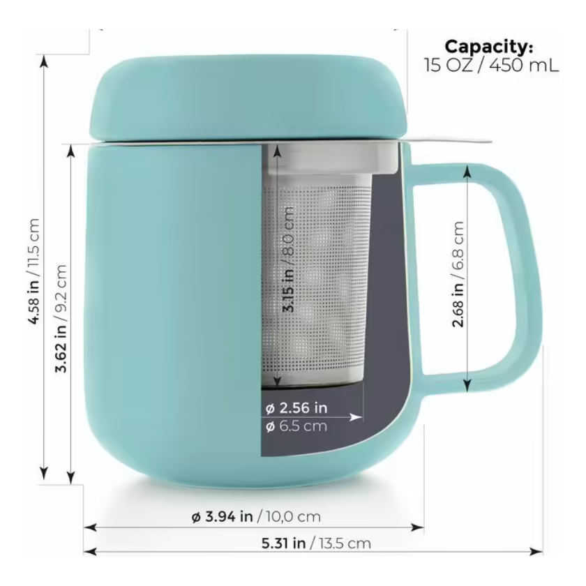 Porcelain Mug w/ Infuser