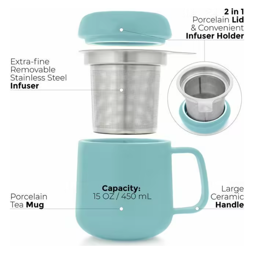 Porcelain Mug w/ Infuser