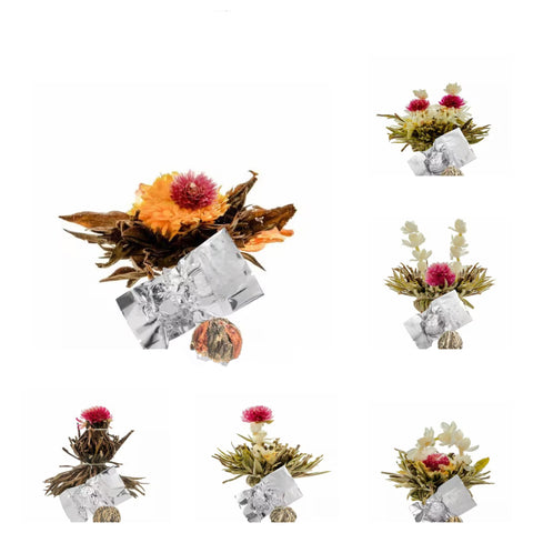 Flowering Tea Gift Box, 6 balls (Variety Flavors)