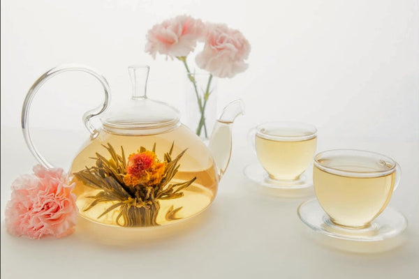 Borosilicate heat-resistant glass  and  6 pcs Blooming tea