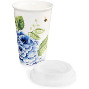 Butterfly Meadow Blue Thermal Travel Mug