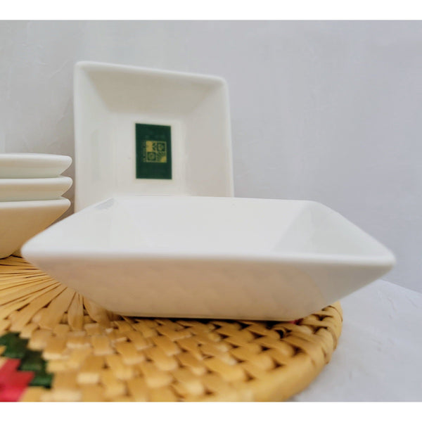 Square White Porcelain Tasting Dish