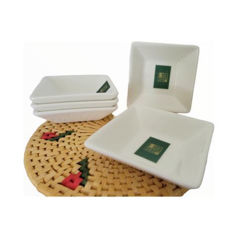 Square White Porcelain Tasting Dish