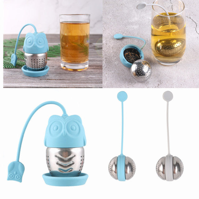 CUTE OWL STRINER TEA INFUSER FILTER